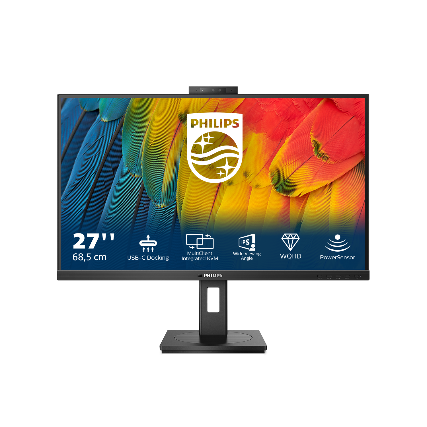 Monitorius PHILIPS 27B1U5601H/00 27inch 2560x1440 QHD LCD TFT monitor HDMI DP USB