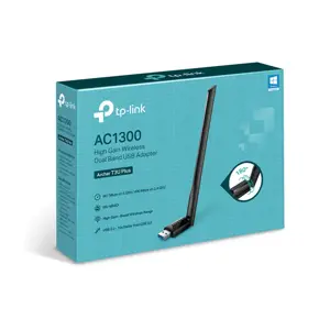 TP-LINK AC1300 didelės galios "Wi-Fi" dviejų dažnių juostų USB adapteris