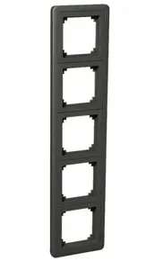 SCHNEIDER ELECTRIC EXXACT COMBI 5-GANG FRAME ANTHRACITE