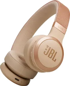 JBL belaidės ausinės Live 670NC, smėlio spalvos