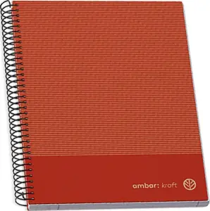 A5 Hardcover Sp Bk 100sh Kraft Sq