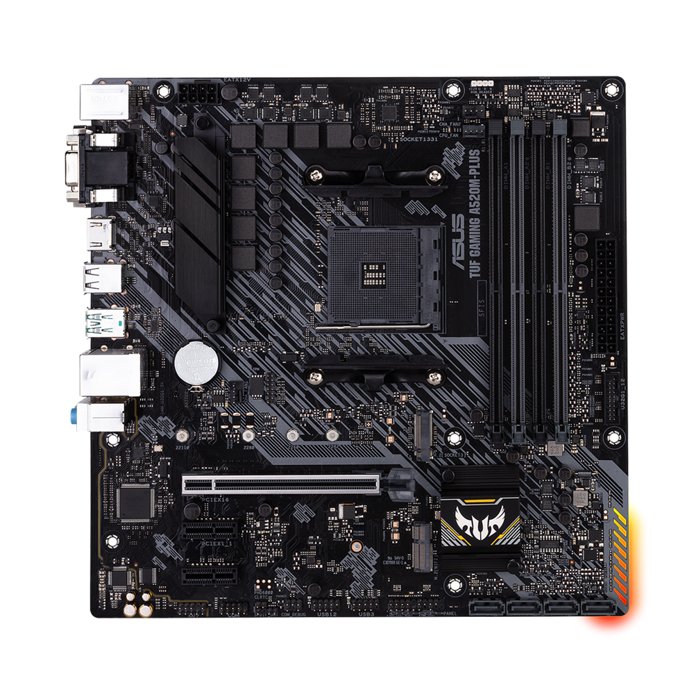 ASUS TUF GAMING A520M-PLUS WIFI, AMD, "Socket AM4", "AMD Ryzen™ 3", "AMD Ryzen™ 5", "AMD Ryzen™ 7", 3 kartos "AMD Ryzen™ 9", 5 kartos "AMD Ryzen 9", "Socket AM4", DDR4-SDRAM, 128 GB