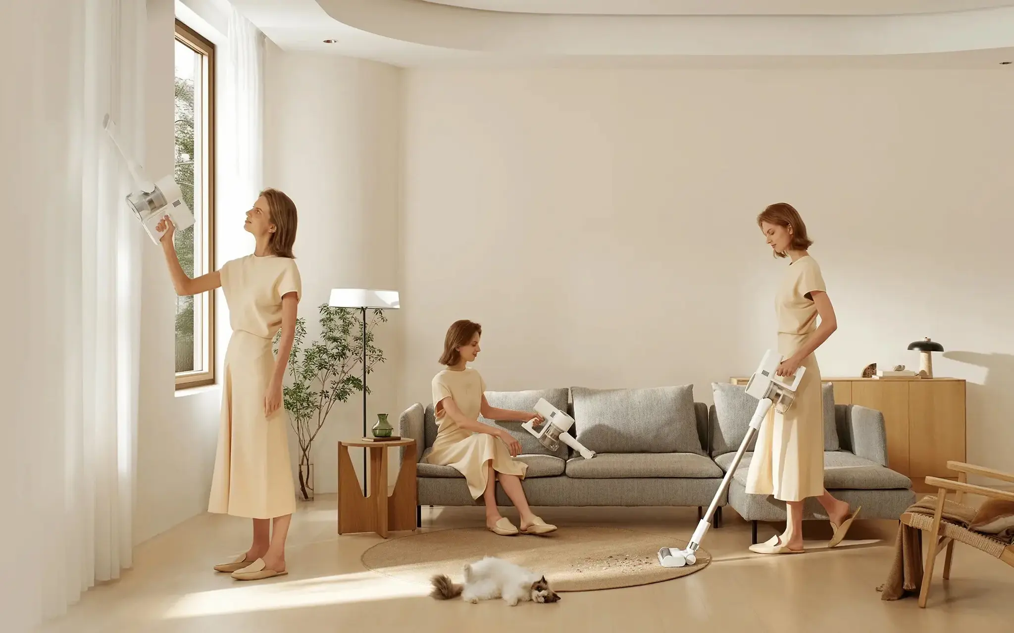 Xiaomi G20 Cordless Belaidis dulkių siurblys, White/Beige