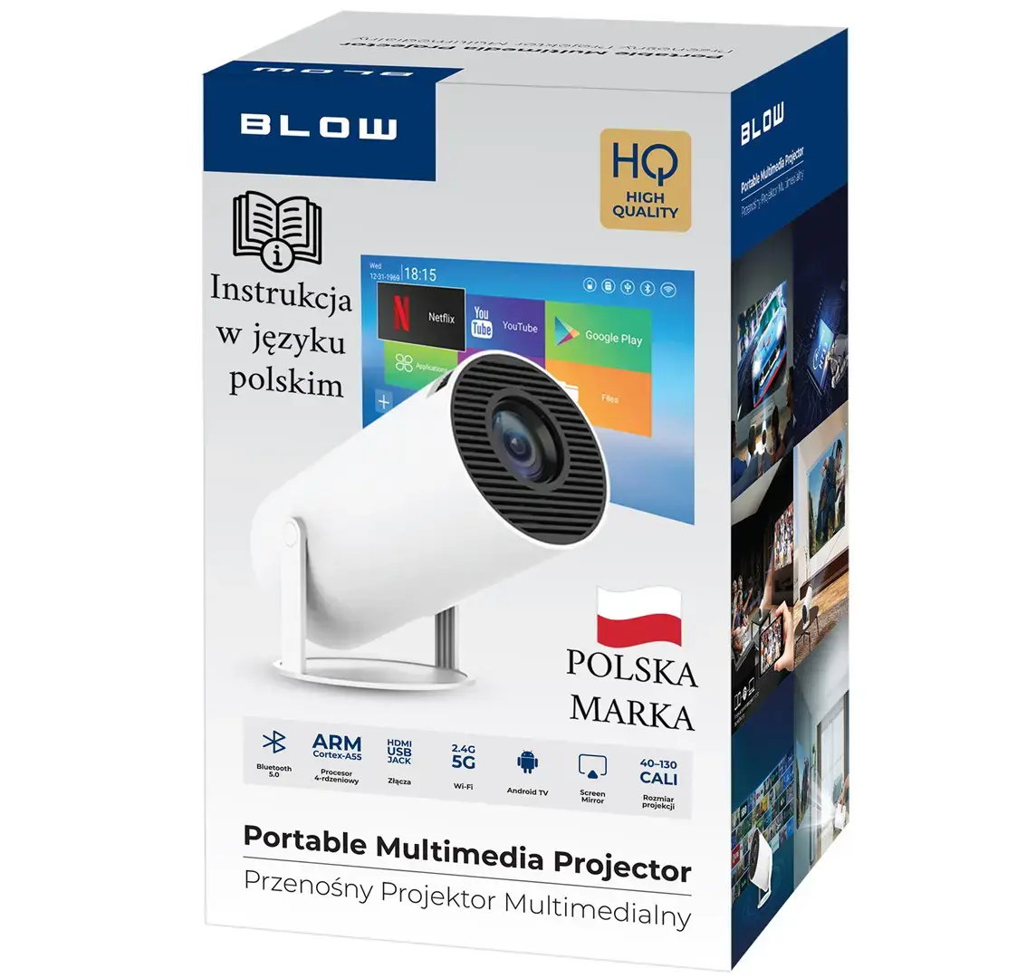 Portable projector AndroidTV FullHD
