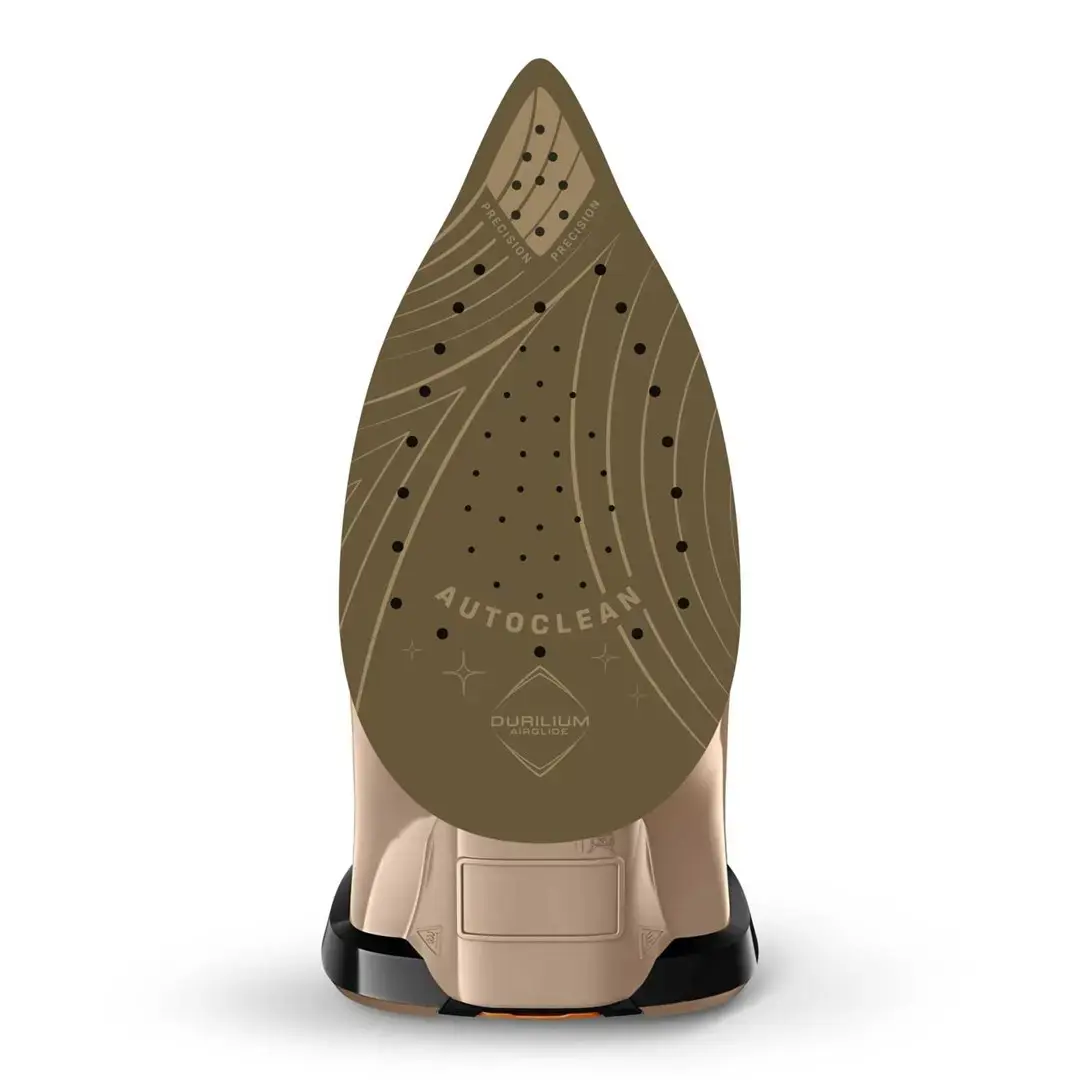 Tefal Ultimate Pure FV9852E0 iron Dry & Steam iron Durilium AirGlide Autoclean soleplate 3200 W Black, Copper