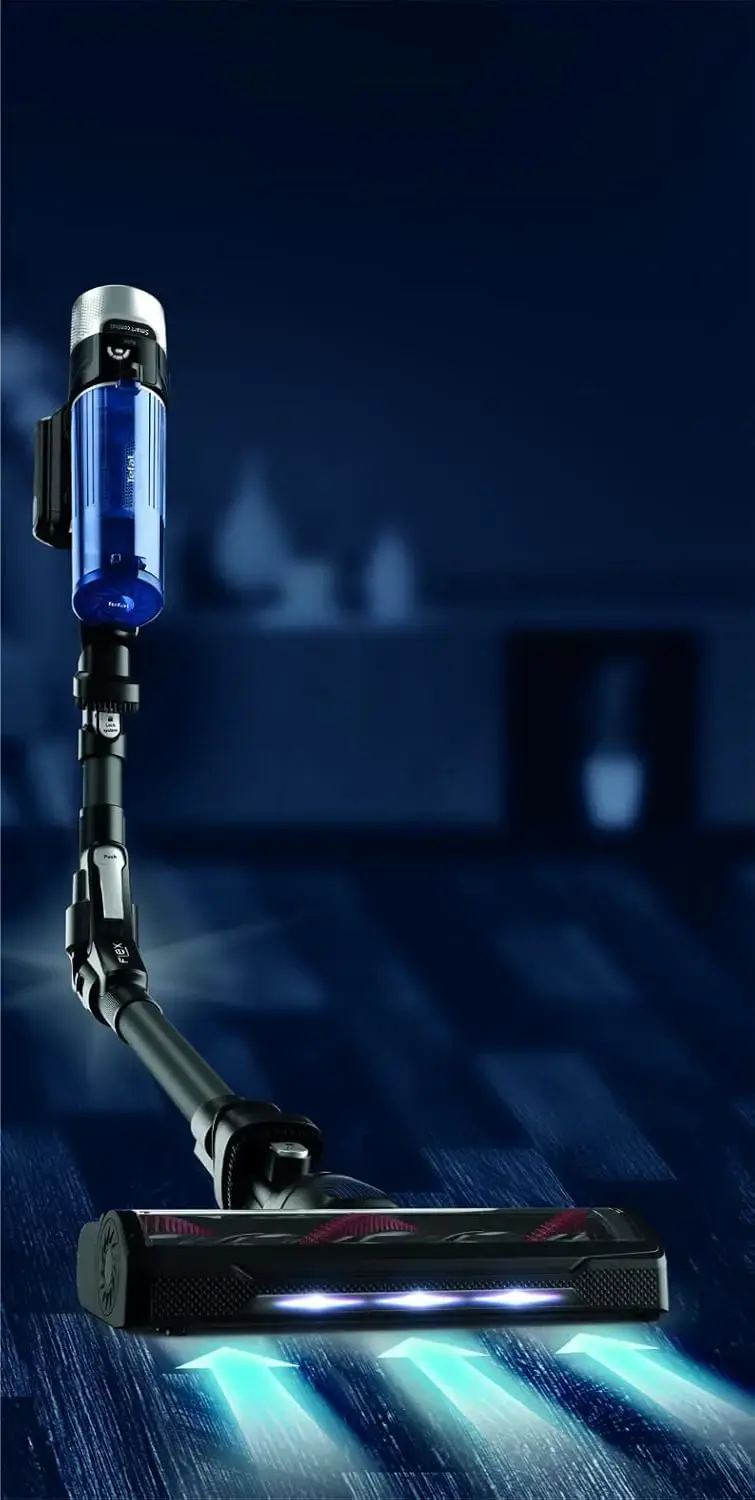 TEFAL Vacuum Cleaner | TY20C7 X-force Flex Aqua | Cordless operating | 250 W | Black/Blue