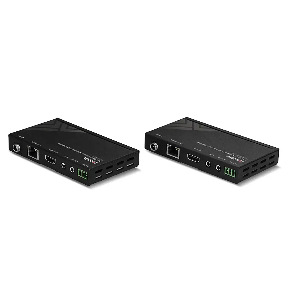 "Lindy" 70 m C6 HDBaseT HDMI ir IR ilgintuvas su PoC, AV siųstuvas ir imtuvas, 70 m, laidinis, 3D, juodas, HDCP