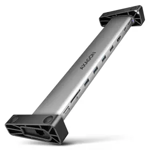 AXAGON HMC-10HLS, USB 5Gbps hub, 4x USB-A, HDMI 4K/60Hz, RJ-45, SD/microSD, PD 100W, 25cm USB-C cab…