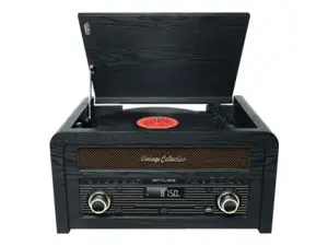 "Muse" grotuvo mikrosistema MT-115W USB jungtis, "Bluetooth", CD grotuvas, belaidis ryšys, AUX įvestis, FM radijas,