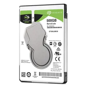 "SEAGATE Barracuda" 500 GB kietasis diskas SATA 6 Gb/s 5400 aps./min 2,5 colio 7 mm aukščio 128 MB spartinančiosios atminties BLK