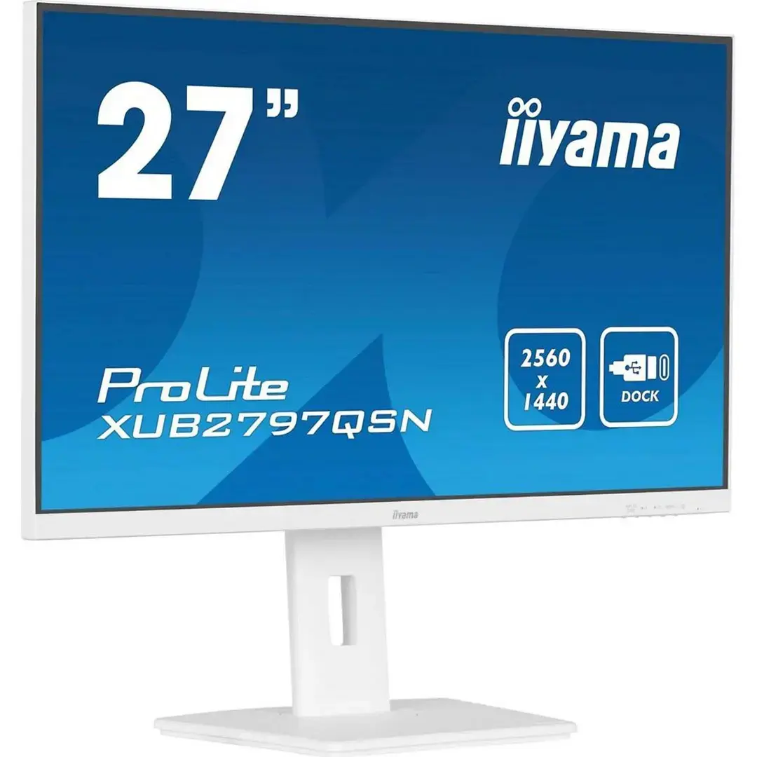 27’’ QHD IPS technology panel with USB-C dock and RJ45 (LAN)