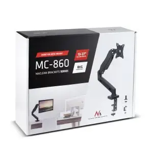 Stalo monitoriaus laikiklis "Maclean MC-860" (stalinis; 13" - 27"; maks. 8 kg)