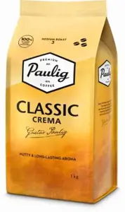 Kavos pupelės  PAULIG Classic Crema, 1 kg