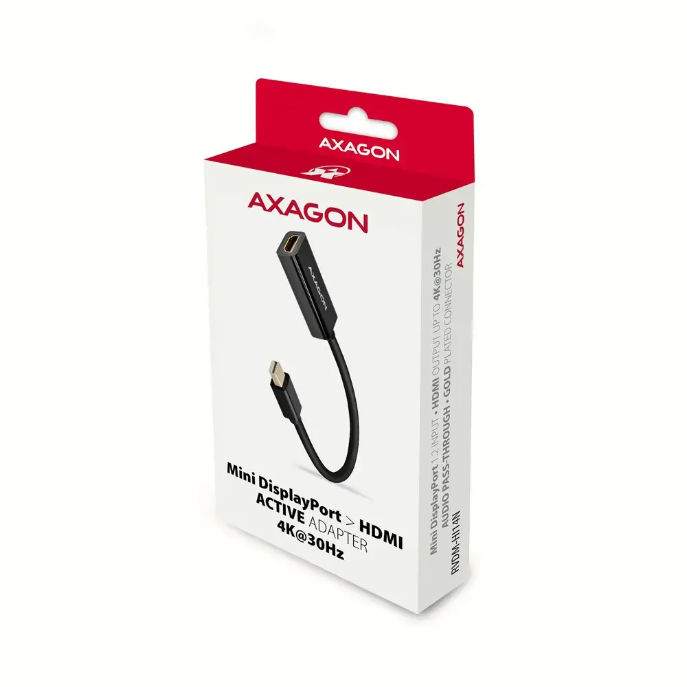 AXAGON RVDM-HI14N Mini DP > HDMI 1.4 adapteris 4K/30Hz