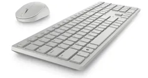 DELL KM5221W-WH, pilno dydžio (100%), RF belaidis, QZERTY, baltas, pelė pridedama
