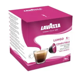 Kavos kapsulės LAVAZZA “Lungo”, 128g