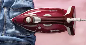 "Gorenje" garinis lygintuvas SIH3000RBC, 3000 W, vandens bakelio talpa 350 ml, nepertraukiamas garų srautas 40 g/min, raudonos/baltos spalvos