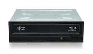 "Hitachi-LG Super Multi Blu-ray" rašytuvas, juodas, dėklas, stalinis kompiuteris, "Blu-Ray RW", Ser…