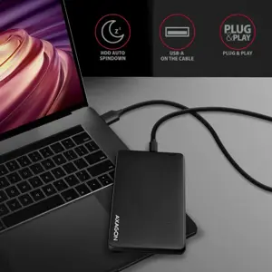 AXAGON EE25-SLC USB-C 3.2 Gen1 - SATA 6G 2,5" SLIDE dėžutė BLACK