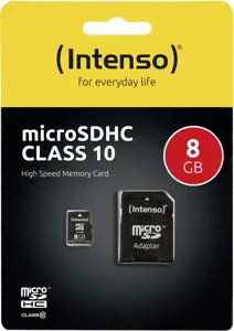 Intenso Micro SDHC 8GB Class10 3413460
