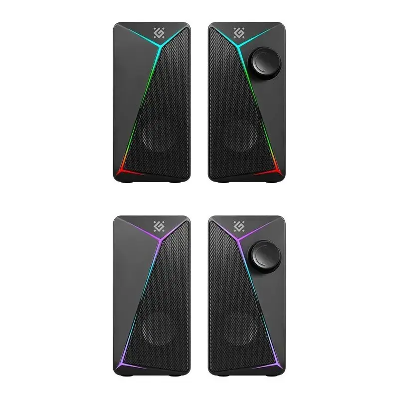 PC Speakers 2.0 DEFENDER J5 2.0 6W LED USB black