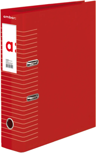 A4 Lever Arch File Ambar Din Str Red Bl