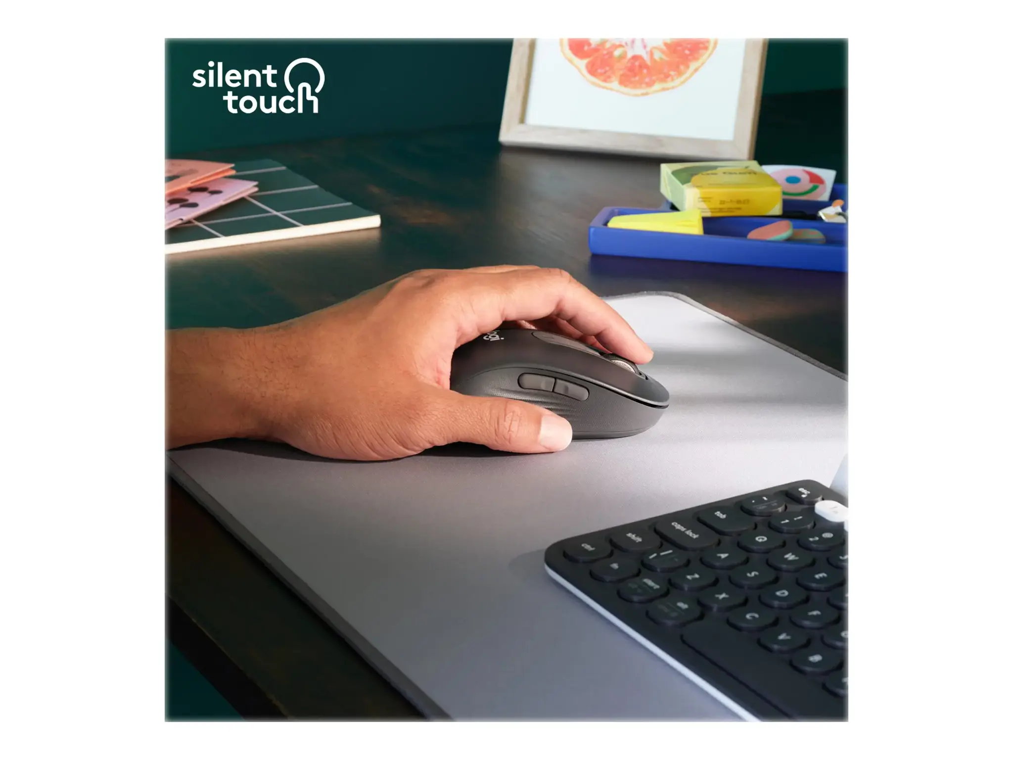 LOGITECH Signature M650 L belaidė pelė - GRAFITAS - BT - EMEA - M650 L LEFT