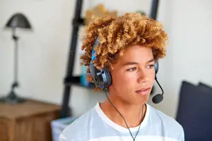 "Turtle Beach Recon 50P" žaidimų ausinės, skirtos "PS4 Pro", "PS4" ir "PS5", laidinės, žaidimų, 20-20000 Hz, 530,7 g, ausinės, juodos, mėlynos