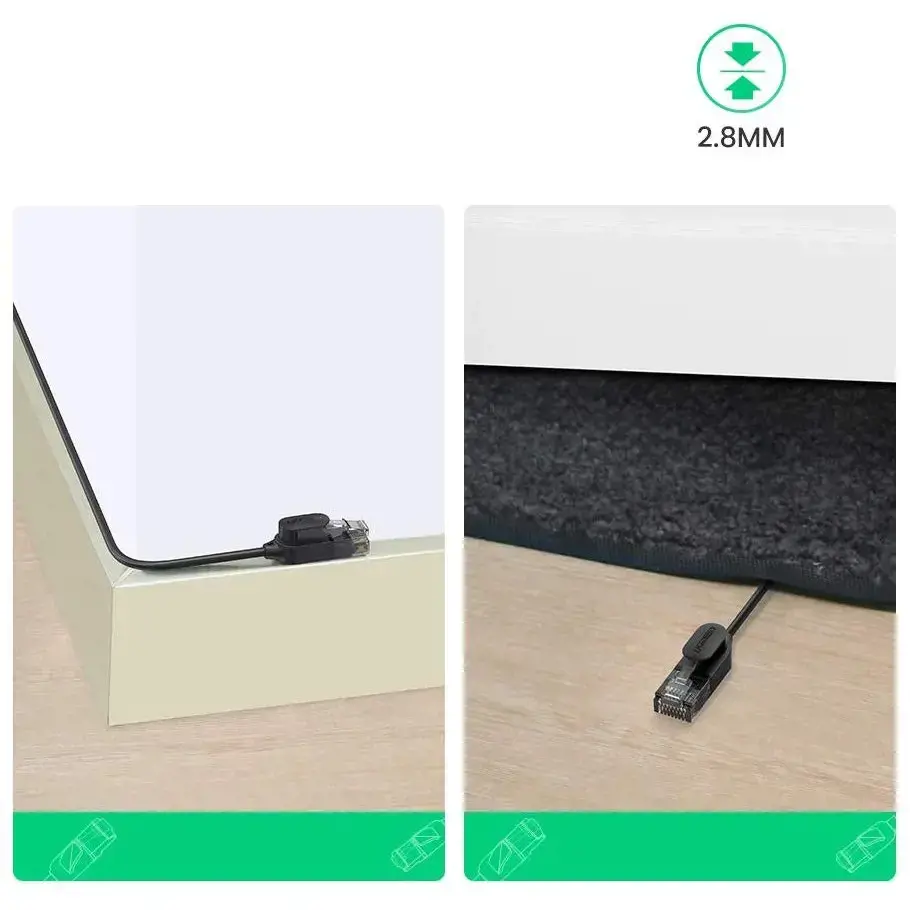 Ugreen LAN kabelis | 6e cat | RJ45 | 5m | juodas