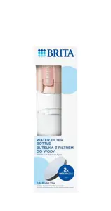 "Brita Vital" persikų spalvos 2 diskų filtro buteliukas