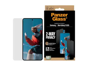 PanzerGlass 2-Way Privacy Screen Protector Samsung New Galaxy S26 | Ultra-Wide Fit w. EasyAligner |…