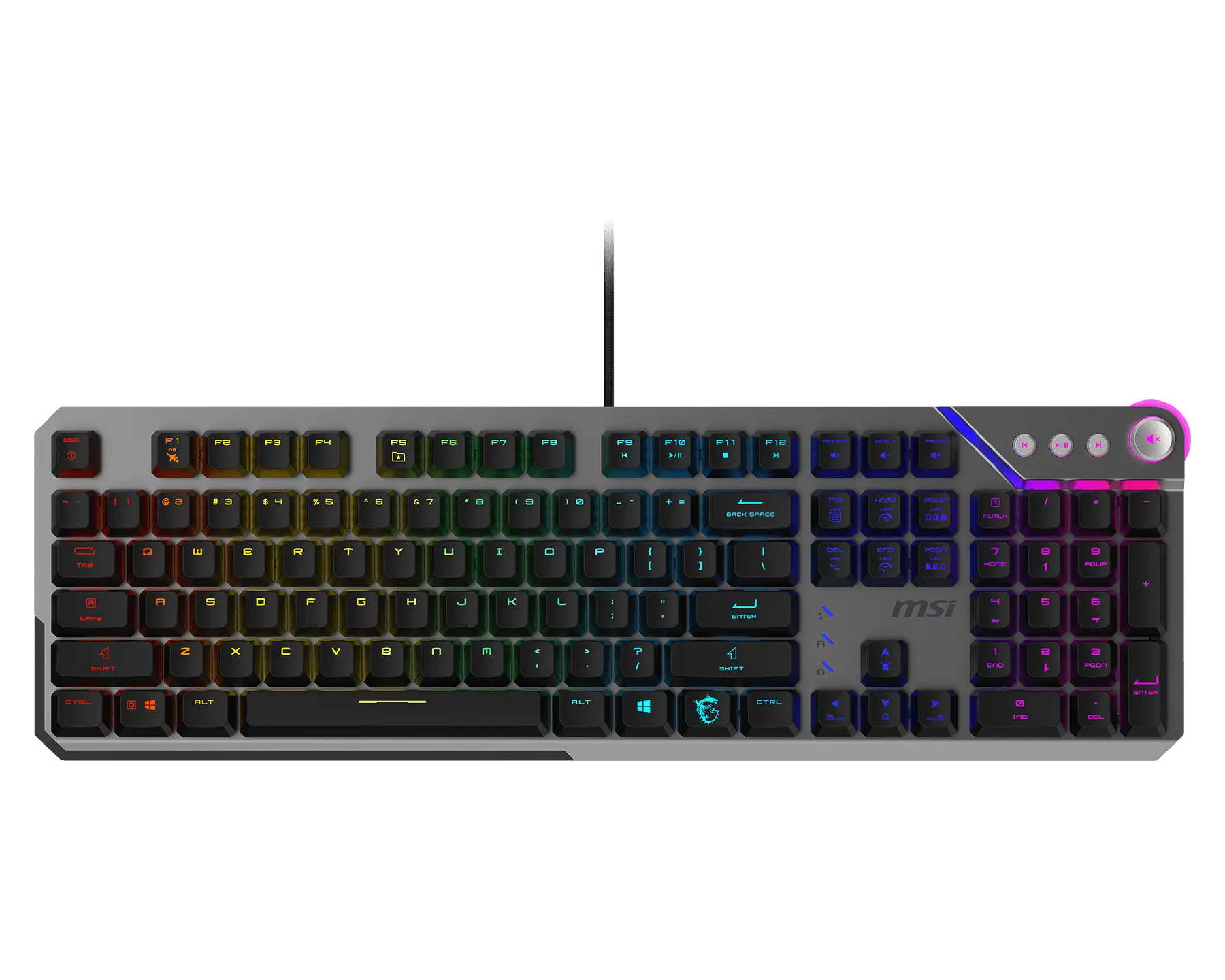 MSI STRIKE 600 V2 SILENT | Gaming keyboard | Wired | US | Mechanical - Silent