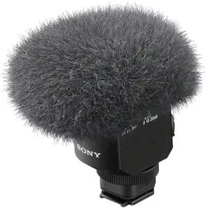 "Sony ECM-M1", Skaitmeninio fotoaparato mikrofonas, -20 dB, juodas, 7,2 V, 40 mm, 64,4 mm