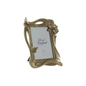 Foto rėmas DKD Home Decor Golden Resin Flower 21,3 x 3,5 x 25,6 cm