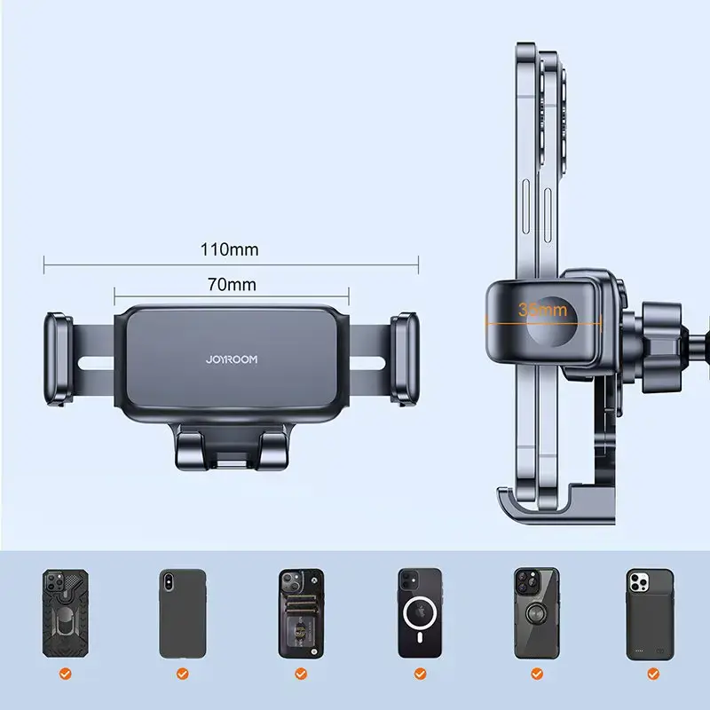 Joyroom mechanical car holder for air vent black (JR-ZS283)