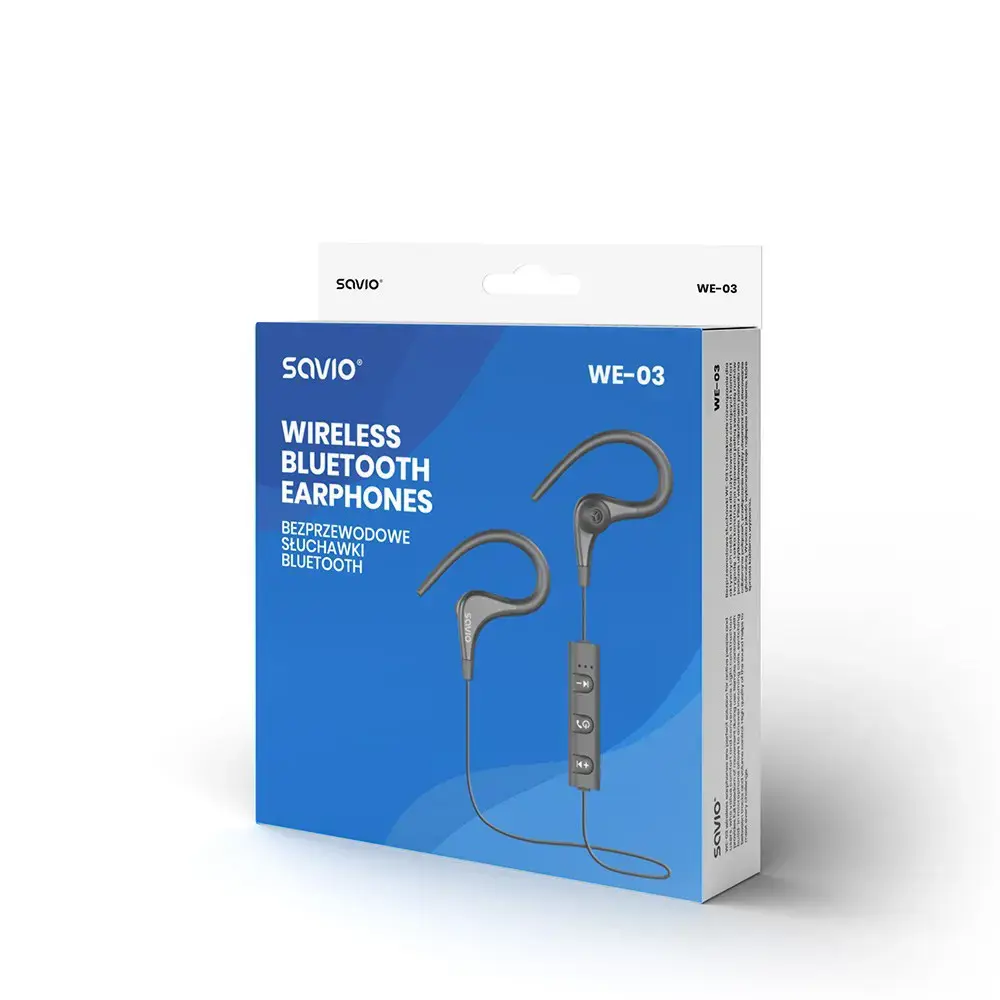 "Savio WE-03" belaidės "Bluetooth" ausinės