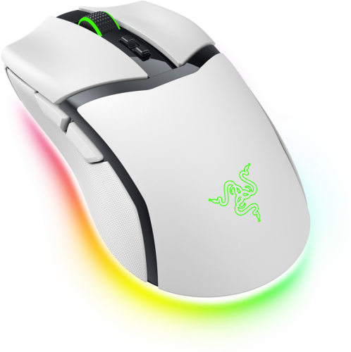 Razer Cobra Pro Belaidė žaidimų pelė RF Wireless + Bluetooth + USB-C, 30000 DPI, Balta