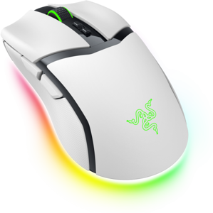 Razer Cobra Pro Belaidė žaidimų pelė RF Wireless + Bluetooth + USB-C, 30000 DPI, Balta