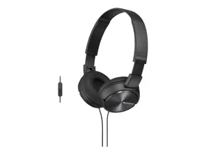 "Sony MDR-ZX310", laidinės, 10 - 24000 Hz, muzikinės, 125 g, ausinės, juodos spalvos