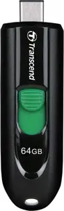 TRANSCEND 64GB USB3.2 rašiklinis diskas C tipo be dangtelio, juodas
