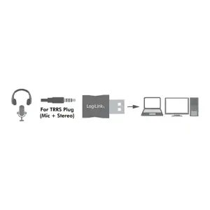 LOGILINK UA0299 LOGILINK - USB garso adapteris, sidabrinės spalvos