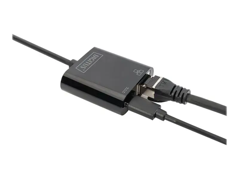 DIGITUS USB Type-C Gigabit Ethernet adapteris su Power Delivery palaikymu