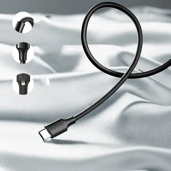 Ugreen 60117, 1,5 m, USB A, USB C, USB 2.0, 480 Mbps, juodas