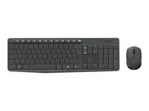 LOGITECH MK235 belaidė klaviatūra ir pelė GREY US INT