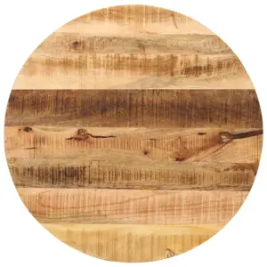 Stalviršis, 80x3,8cm, neapdorotas mango masyvas, apskritas