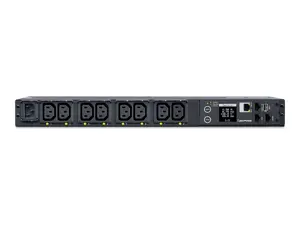 CYBERPOWER Keičiamasis PDU41004230V/15A 1U 8x IEC-320 išėjimo iš tinklo jungtis "PowerPanel Center" programinė įranga