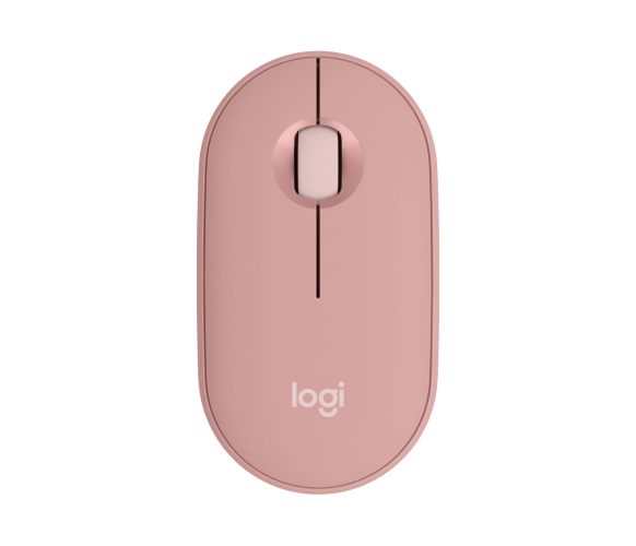 Logitech Pebble 2 M350s, Ambidextrous, Optical, RF Wireless + Bluetooth, 4000 DPI, White