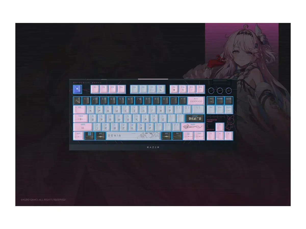 Razer | BlackWidow V4 Tenkeyless HyperSpeed | Gaming Keyboard | Wireless | US | Orange Switch | Wuthering Waves Edition