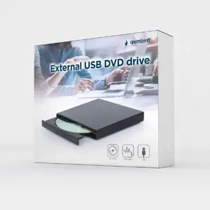 GEMBIRD Išorinis USB DVD/CD įrenginys USB 2.0 juodas