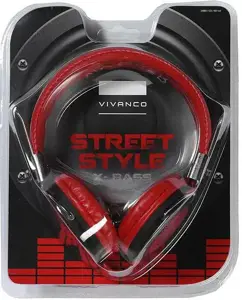 "Vivanco" ausinės COL400, raudonos spalvos (34880)